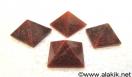 Red Quartz Pyramids 23-28mm